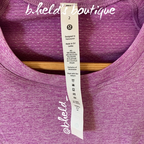 lululemon Swiftly Tech Long Sleeve Shirt 2.0 Moonlit Magenta/White Sz 2 New NWT - Picture 7 of 12